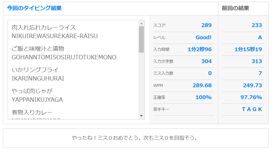 タイピング レベル